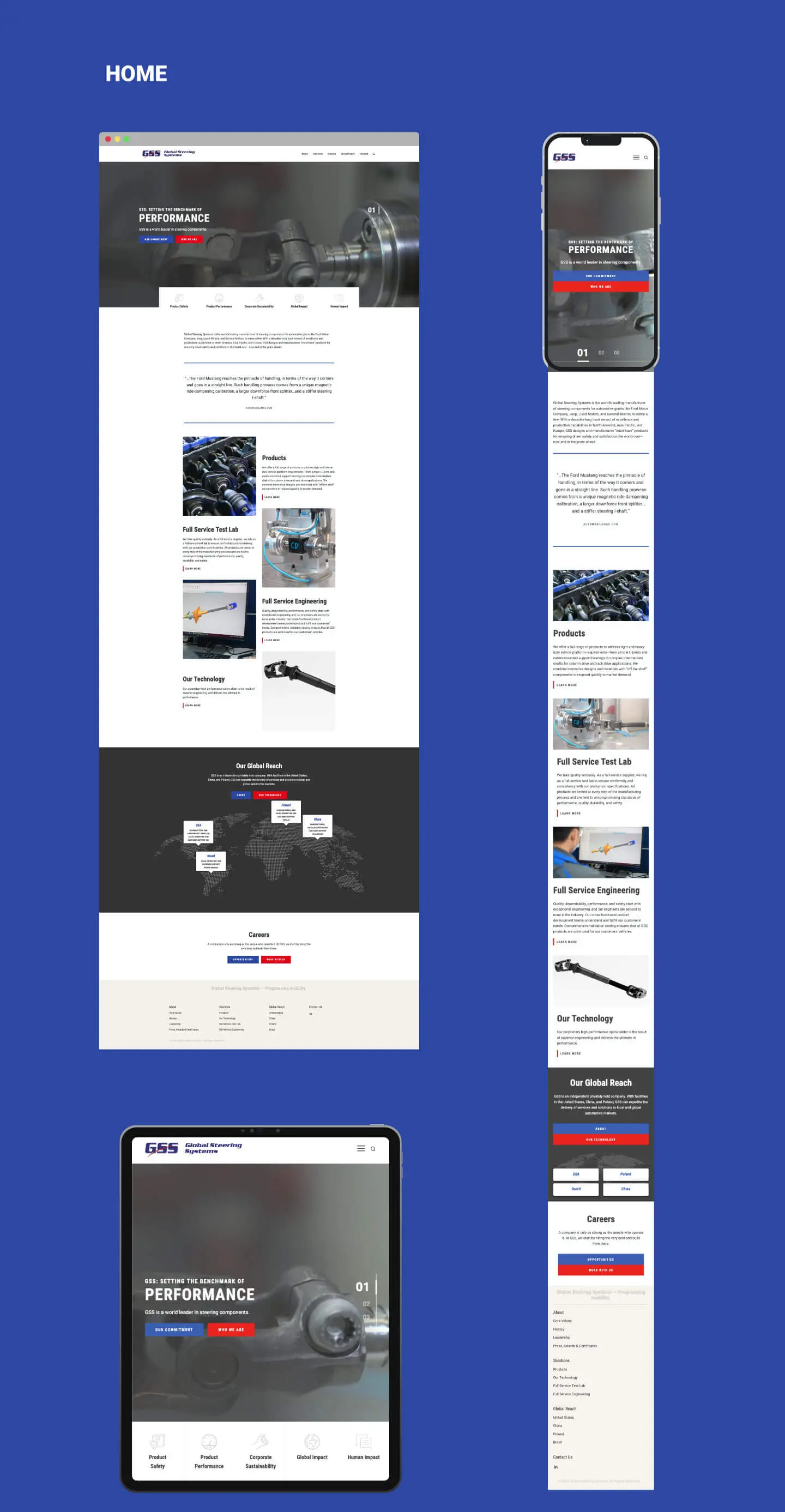 GSS Desktop/Tablet/Mobile Layout